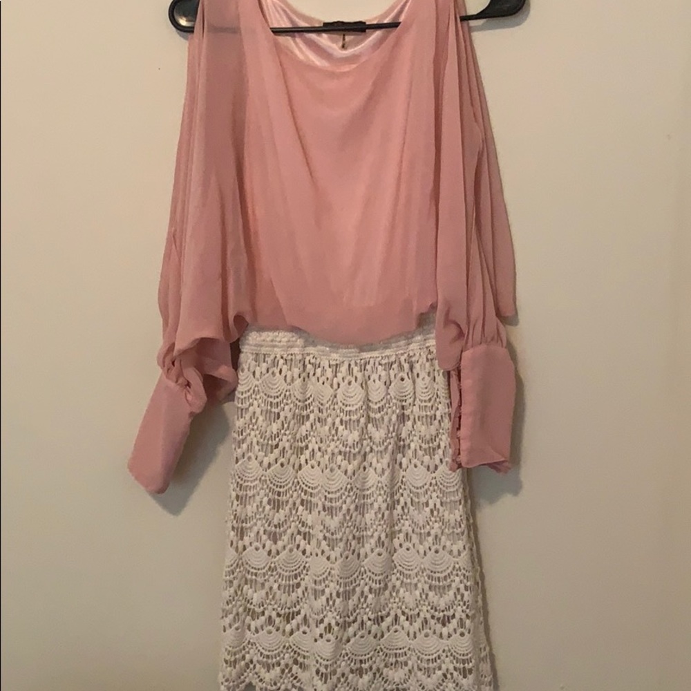 Pink Long Sleeved Dress.